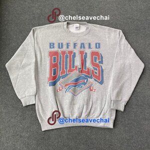 Vintage Buffalo Bills Football Sweatshirt Rertro 90s NFL Shirt For Mens Womens